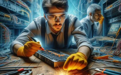 Reparo de Cabos Danificados e Problemas de Conexão Física em Redes de TI